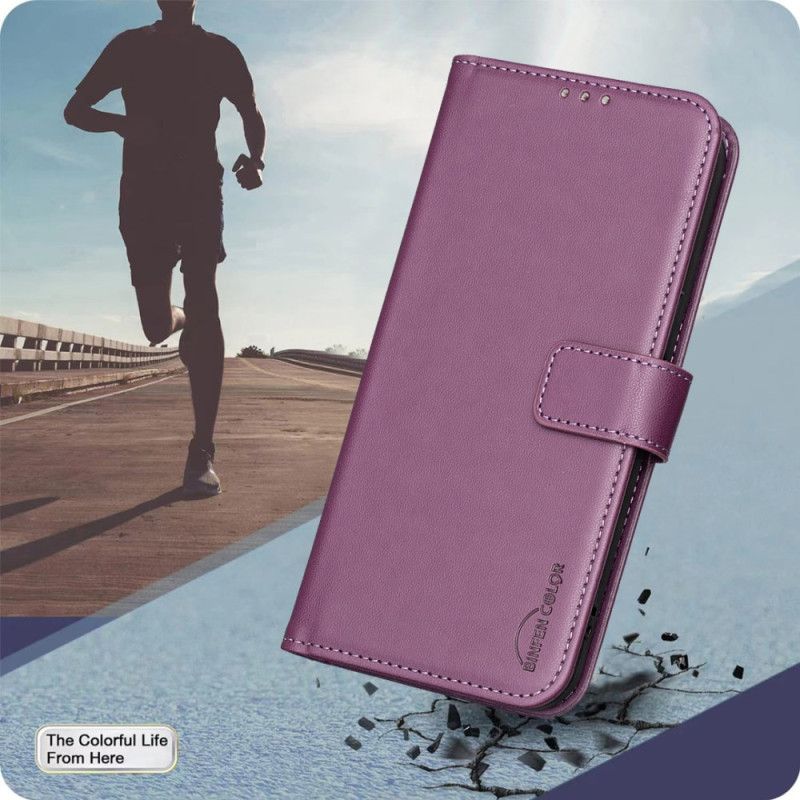 Læder Cover Poco C71 Telefon Etui Binfen Farve Kunstlæder