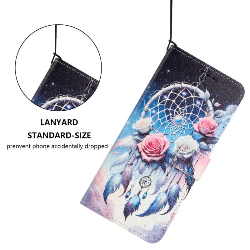 Læder Cover Poco C71 Telefon Etui Blomsterdrømmefanger