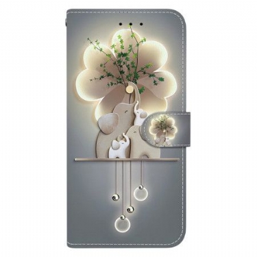 Læder Cover Poco C71 Telefon Etui Elefant