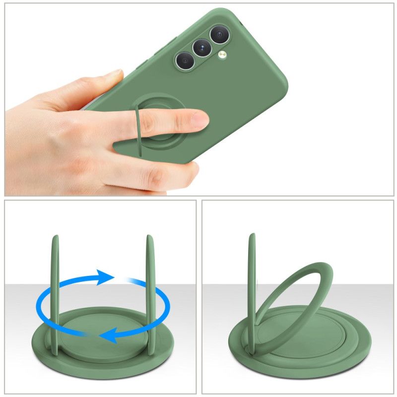 Cover Samsung Galaxy S25 5g Flydende Silikone Ringholder