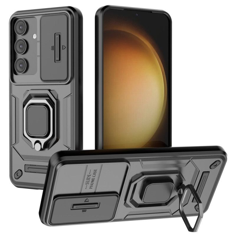 Cover Samsung Galaxy S25 5g Holdbart Ringetui Med Kamerabeskytter