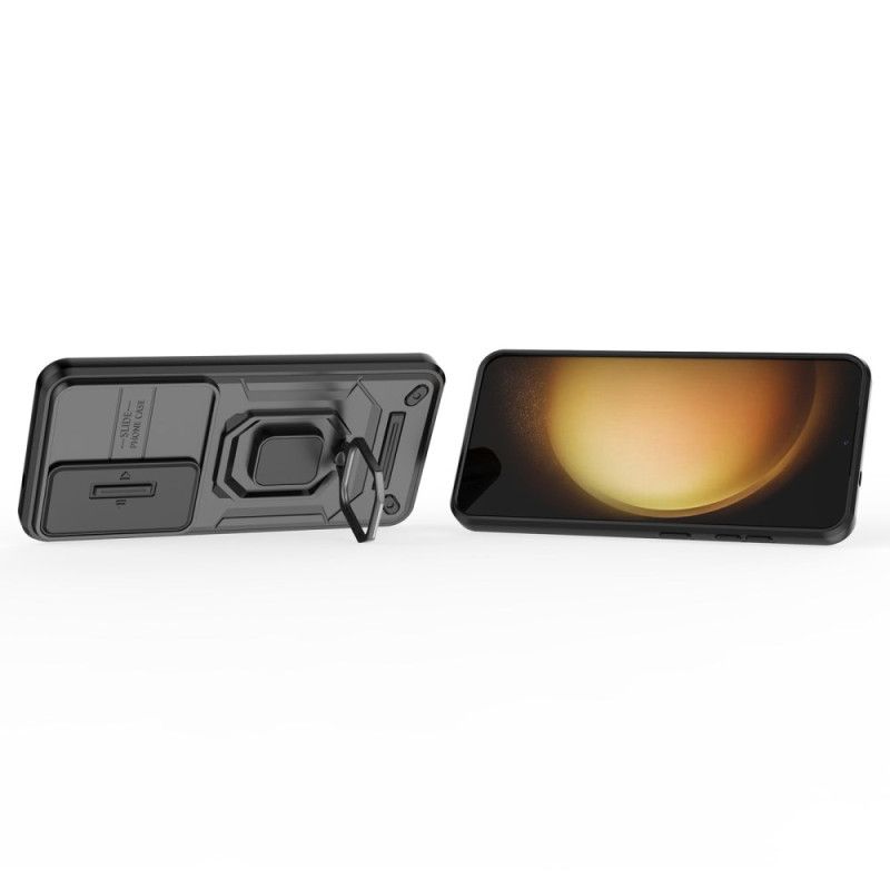 Cover Samsung Galaxy S25 5g Holdbart Ringetui Med Kamerabeskytter