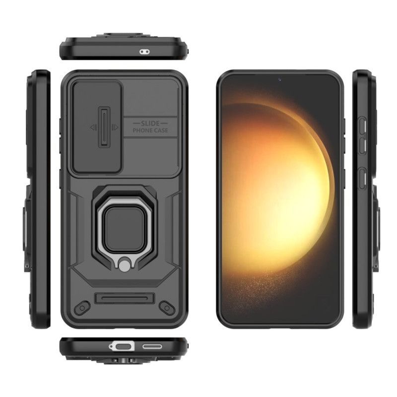 Cover Samsung Galaxy S25 5g Holdbart Ringetui Med Kamerabeskytter