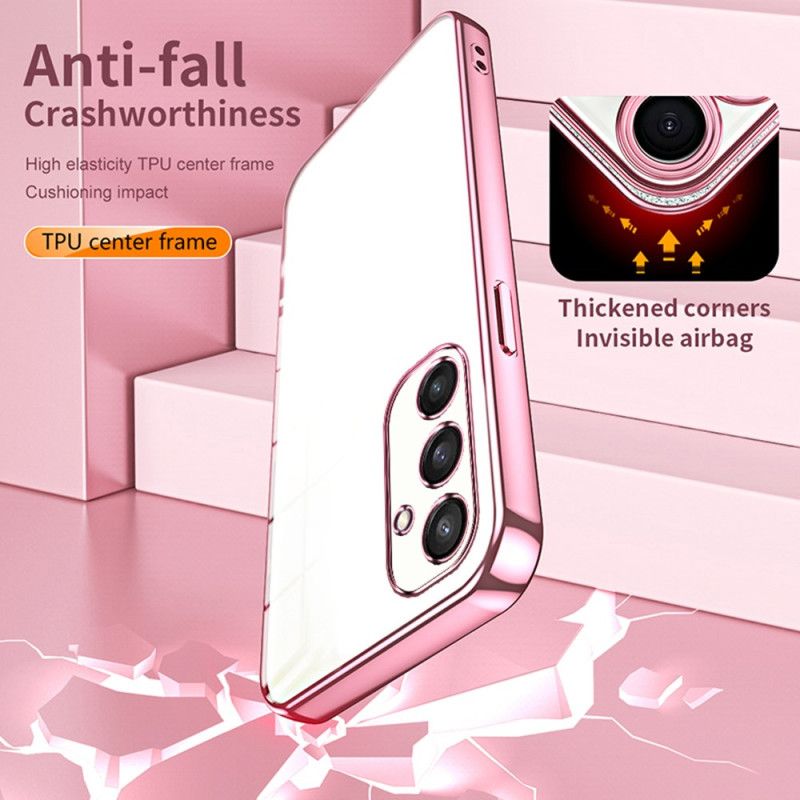 Cover Samsung Galaxy S25 5g Kanter Med Metaleffekt