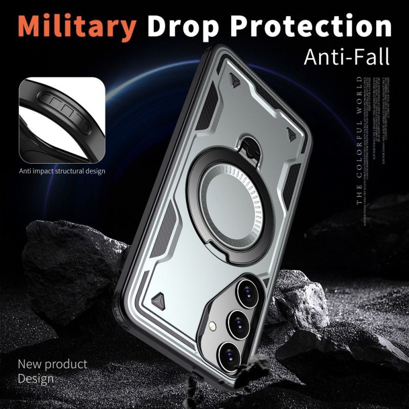 Cover Samsung Galaxy S25 5g Magsafe-kompatibel Militærbeskyttelse Og Stativ