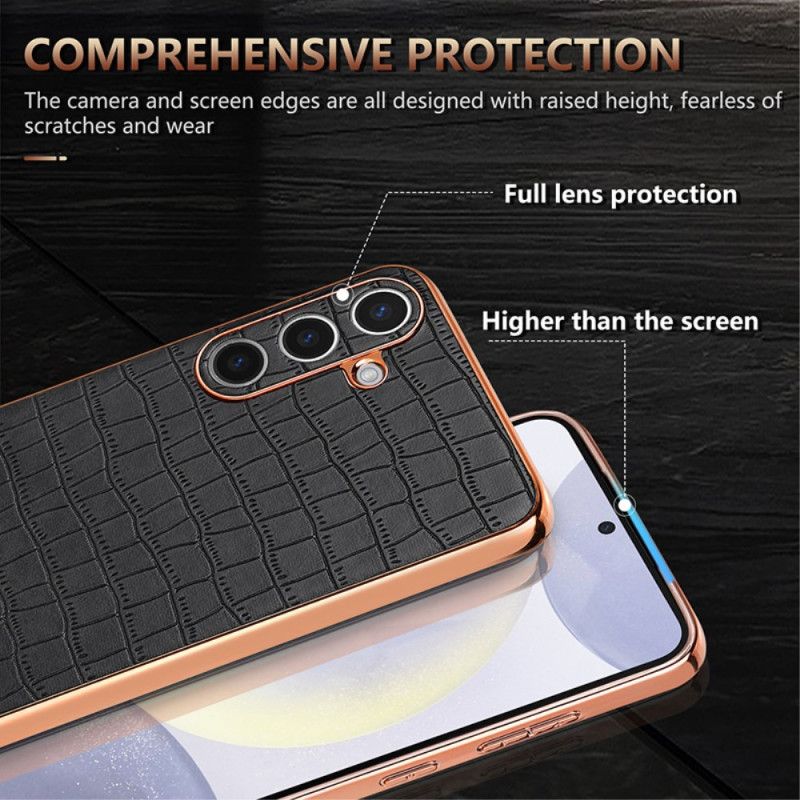 Cover Samsung Galaxy S25 5g Telefon Etui Azns Krokodilledesign