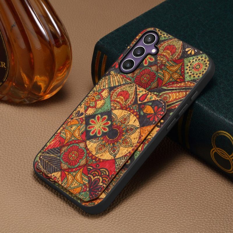 Cover Samsung Galaxy S25 5g Telefon Etui Blomsterkortholder Og Stativ