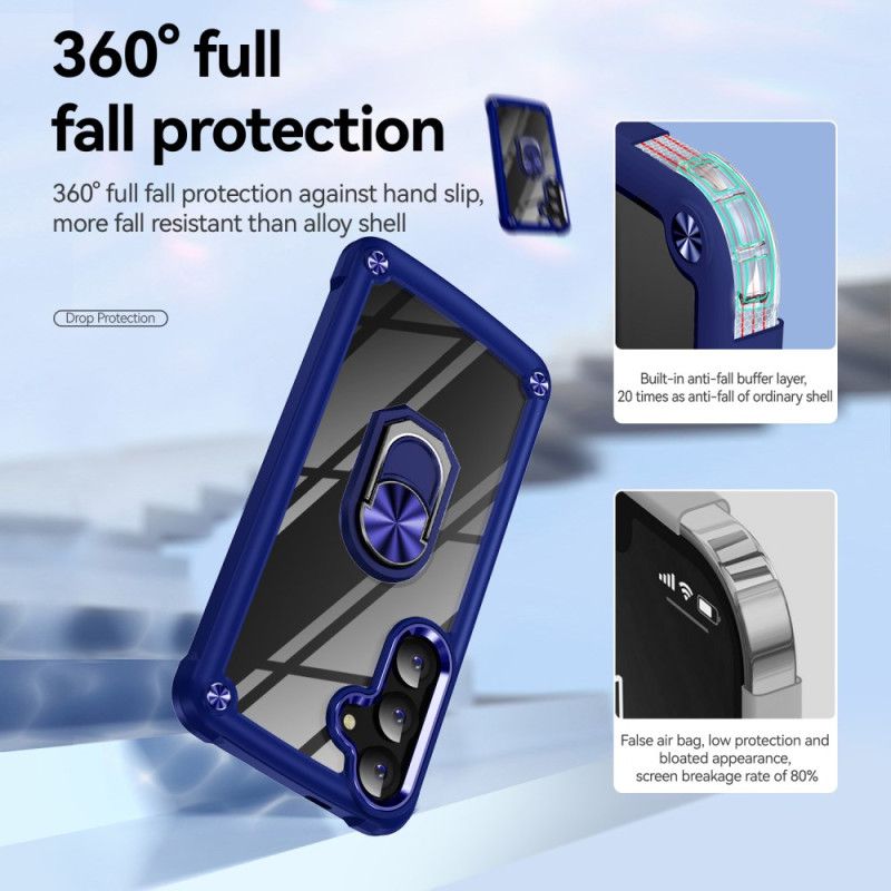 Cover Samsung Galaxy S25 5g Telefon Etui Klar Med Integreret Stativ