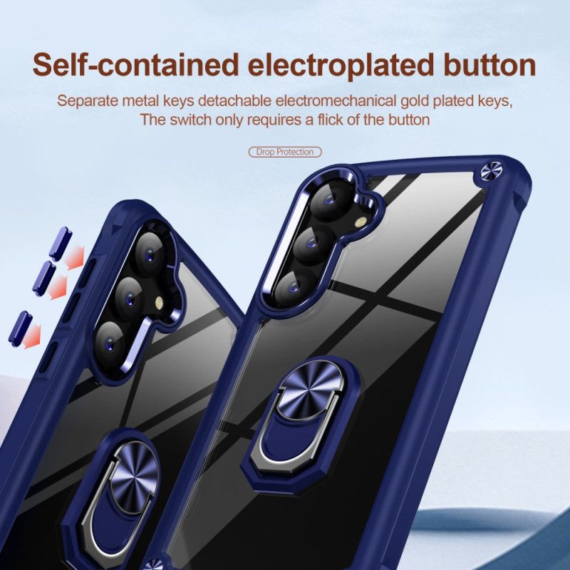 Cover Samsung Galaxy S25 5g Telefon Etui Klar Med Integreret Stativ