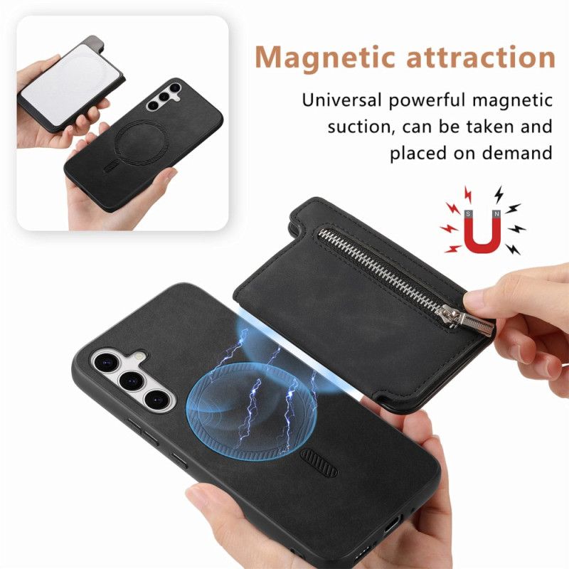 Cover Samsung Galaxy S25 5g Telefon Etui Med Aftagelig Magnetisk Kortholder
