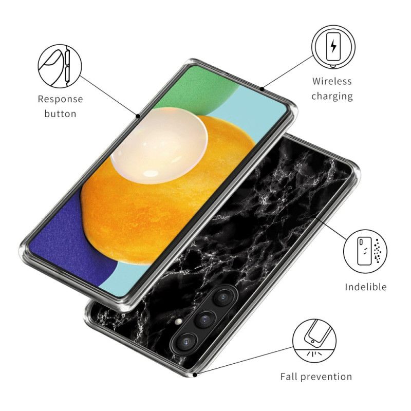 Cover Samsung Galaxy S25 5g Telefon Etui Sort Marmor