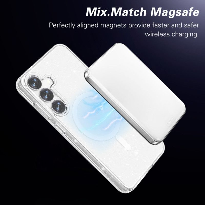 Cover Til Samsung Galaxy S25 5g Glitterbagside Magsafe-kompatibel