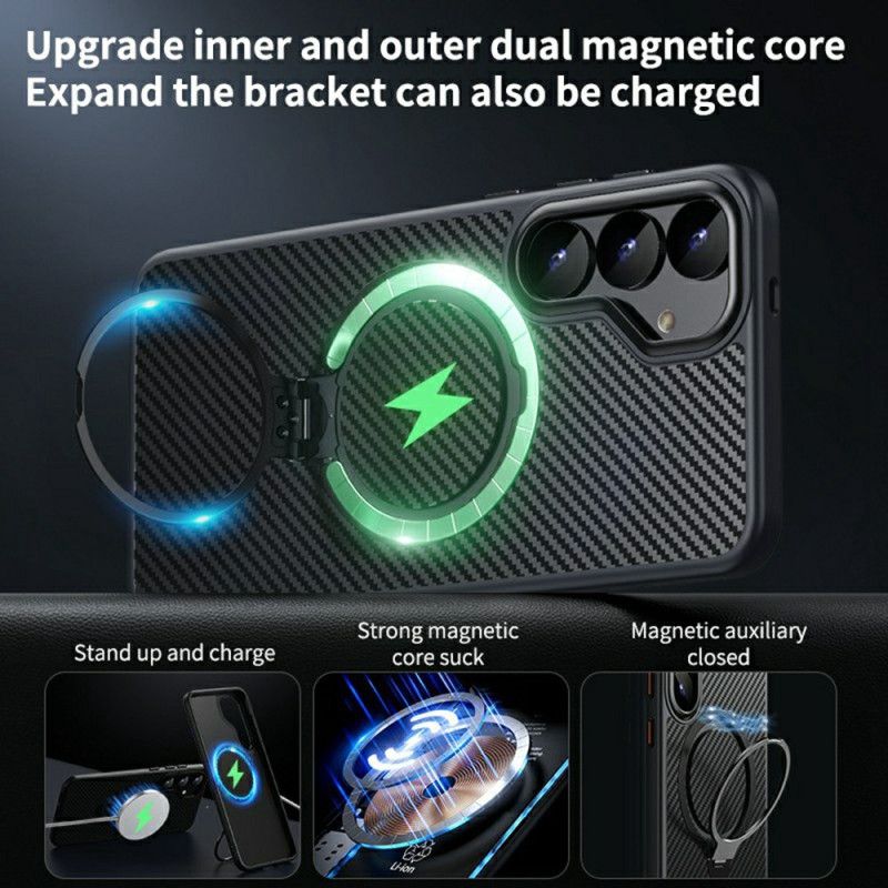 Cover Til Samsung Galaxy S25 5g Magsafe-kompatibel Med Ringholder