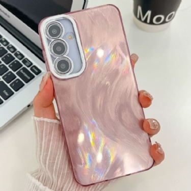 Cover Til Samsung Galaxy S25 5g Perlemorsfarvet Med Beskyttelsesfilm