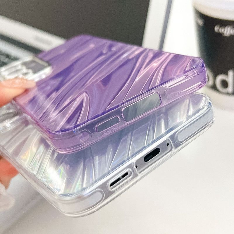 Cover Til Samsung Galaxy S25 5g Perlemorsfarvet Med Beskyttelsesfilm