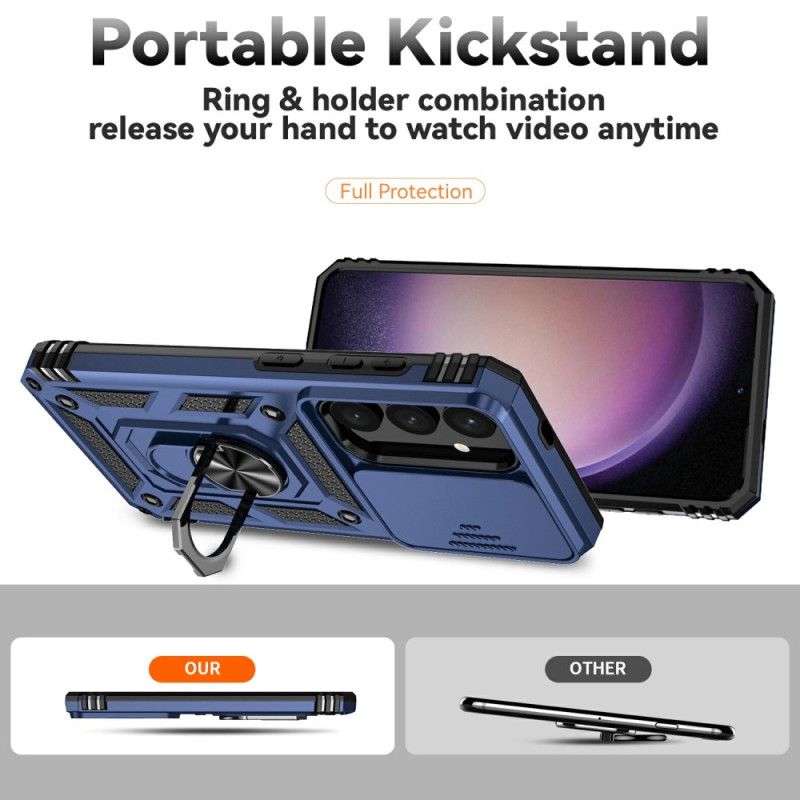 Cover Til Samsung Galaxy S25 5g Ringholder Og Linsebeskytter