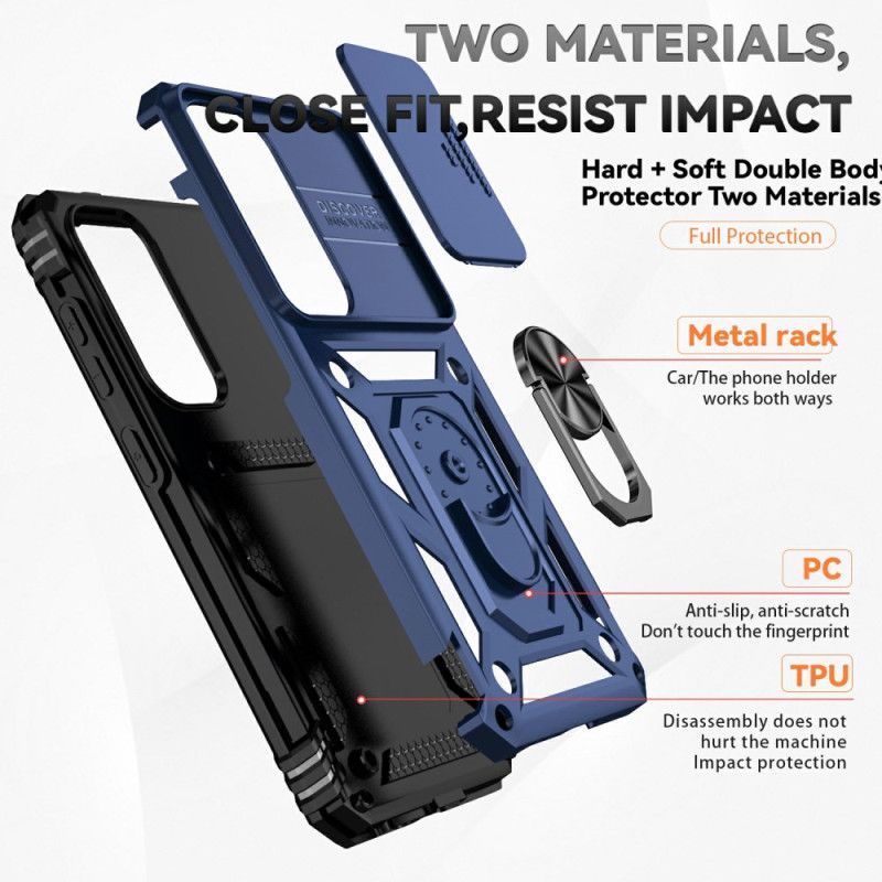 Cover Til Samsung Galaxy S25 5g Ringholder Og Linsebeskytter
