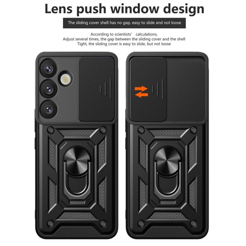 Cover Til Samsung Galaxy S25 5g Skydeligt Kameradæksel Og Stativ