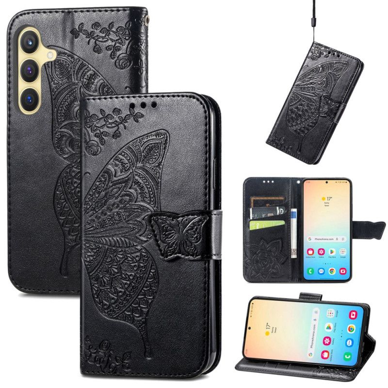 Flip Cover Samsung Galaxy S25 5g Barok Sommerfugl