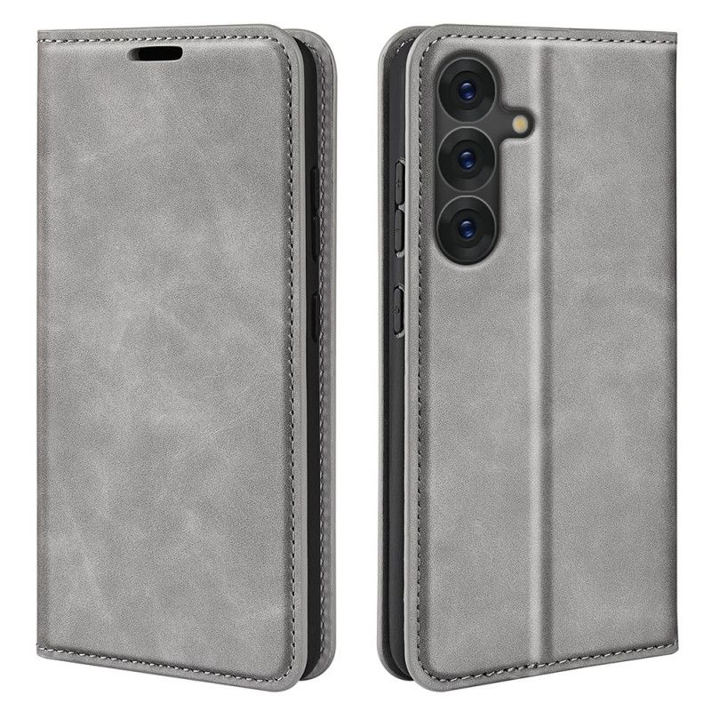 Flip Cover Samsung Galaxy S25 5g Klassisk Kunstlæder