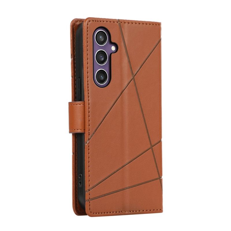 Flip Cover Samsung Galaxy S25 5g Linjer Og 3 Kortholdere