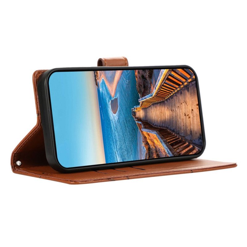 Flip Cover Samsung Galaxy S25 5g Linjer Og 3 Kortholdere