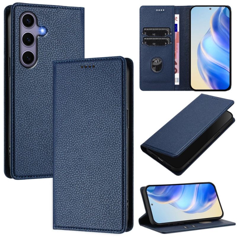 Flip Cover Samsung Galaxy S25 5g Rfid-blokering I Litchi-tekstur
