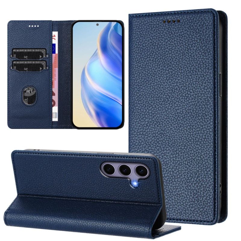 Flip Cover Samsung Galaxy S25 5g Rfid-blokering I Litchi-tekstur