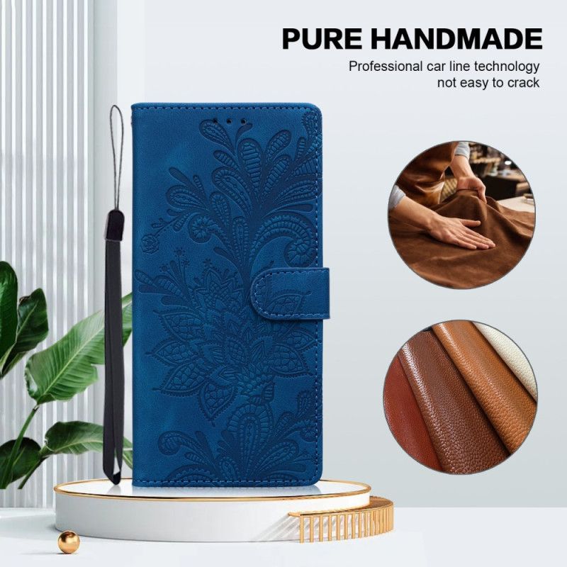 Flip Cover Til Samsung Galaxy S25 5g Blomstermønster Med Blonde