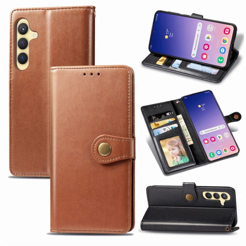 Flip Cover Til Samsung Galaxy S25 5g Magnetisk Lås