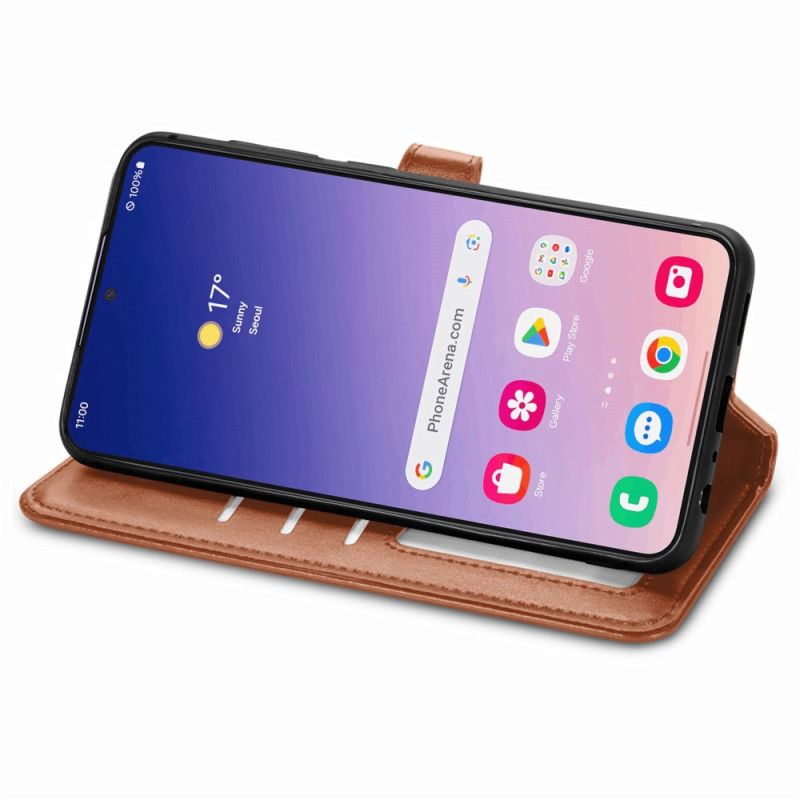 Flip Cover Til Samsung Galaxy S25 5g Magnetisk Lås