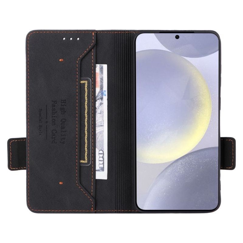 Flip Cover Til Samsung Galaxy S25 5g Retro Ruskindseffekt