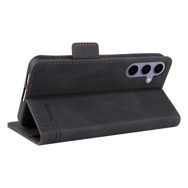 Flip Cover Til Samsung Galaxy S25 5g Retro Ruskindseffekt