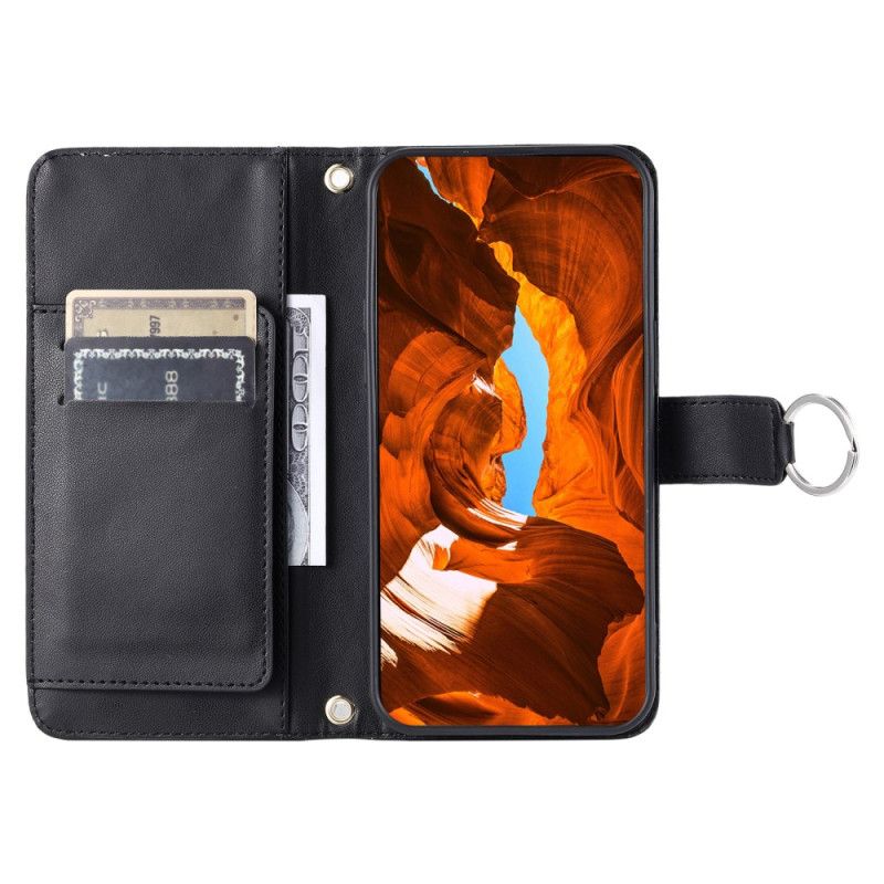 Flip Cover Til Samsung Galaxy S25 5g Rund Ring Og Remme