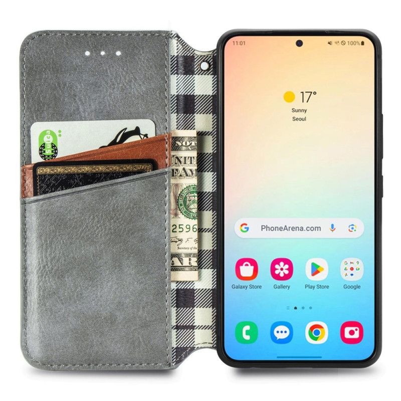 Flip Cover Til Samsung Galaxy S25 5g Ruskindseffekt