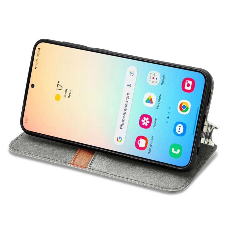 Flip Cover Til Samsung Galaxy S25 5g Ruskindseffekt