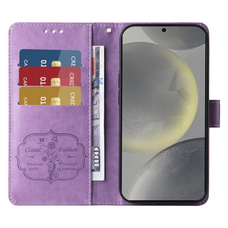 Flip Cover Til Samsung Galaxy S25 5g Små Blomster
