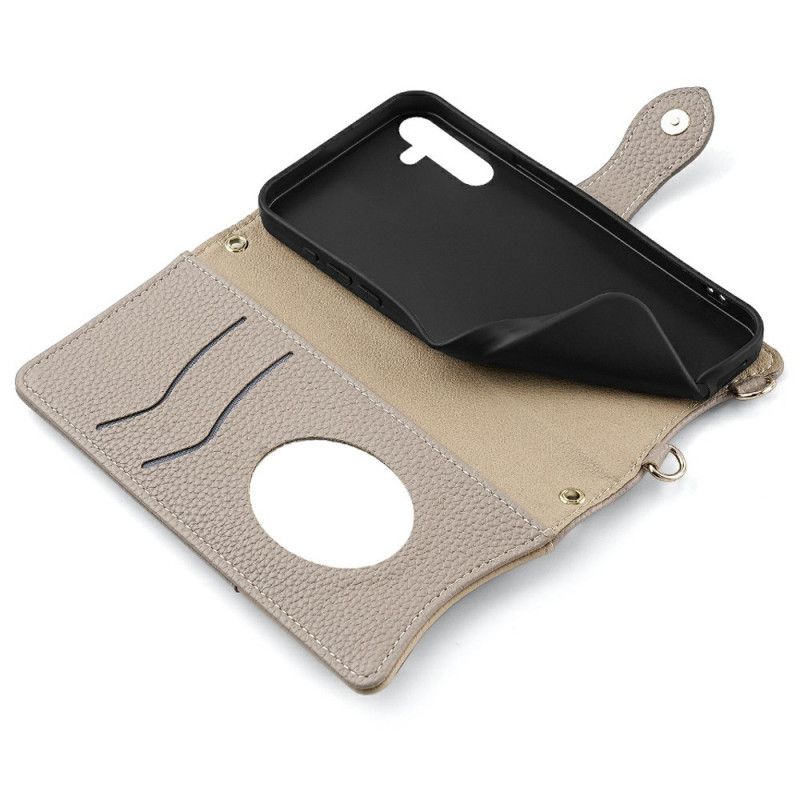 Flip Cover Til Samsung Galaxy S25 5g Spejl Og Kæde