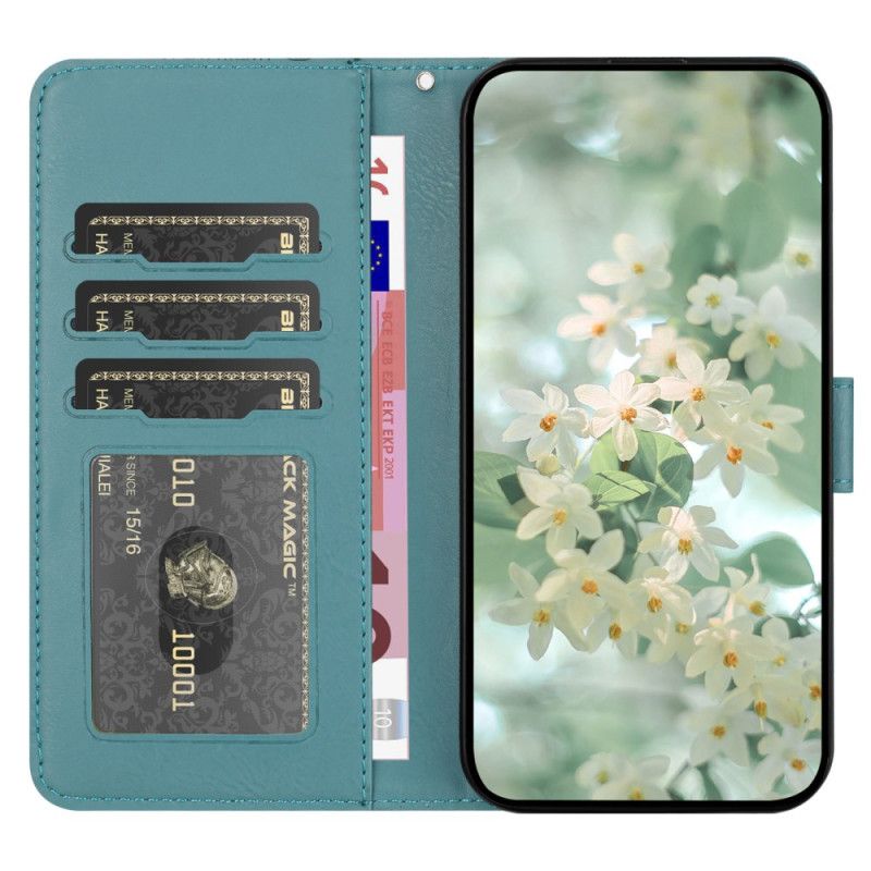 Læder Cover Samsung Galaxy S25 5g Blomsterprint