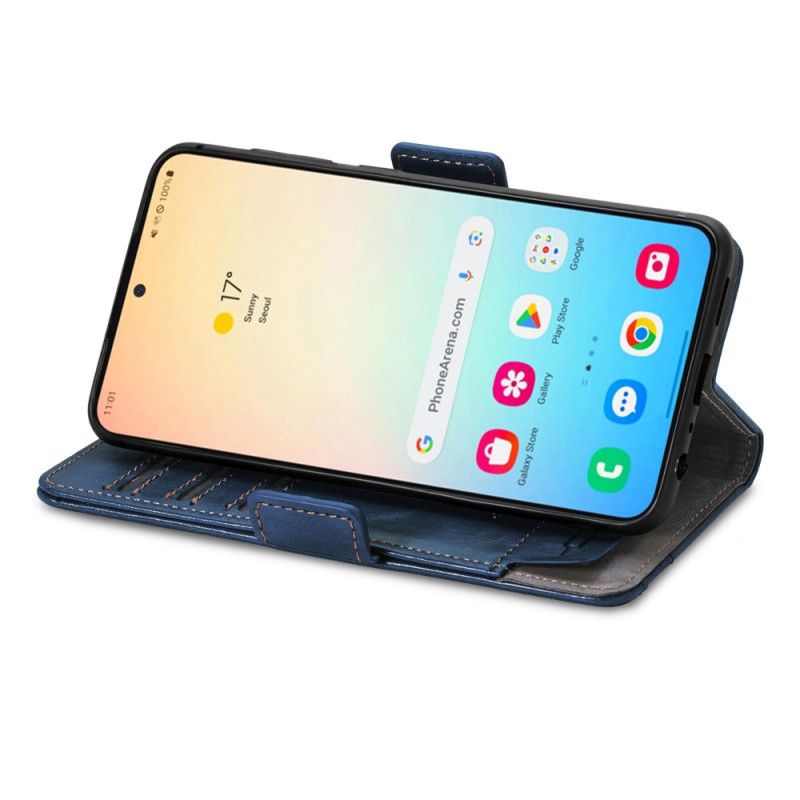 Læder Cover Samsung Galaxy S25 5g Caseneo Rfid-beskyttelse