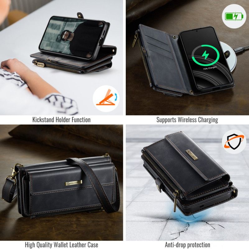 Læder Cover Samsung Galaxy S25 5g Fuld Rfid Pung