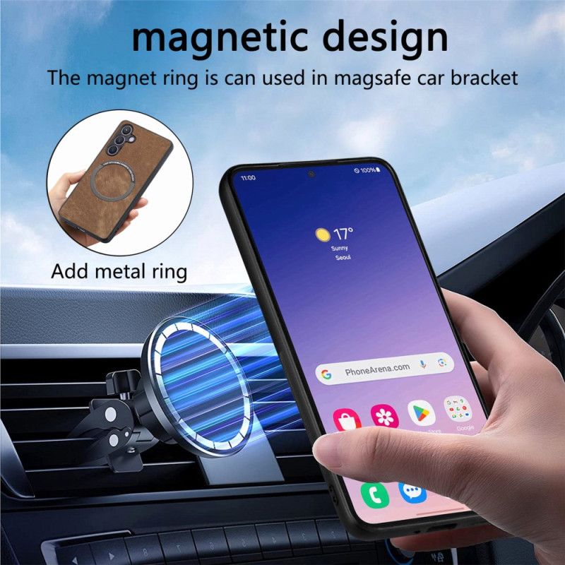 Læder Cover Samsung Galaxy S25 5g Telefon Etui Aftageligt Magnetisk Cover