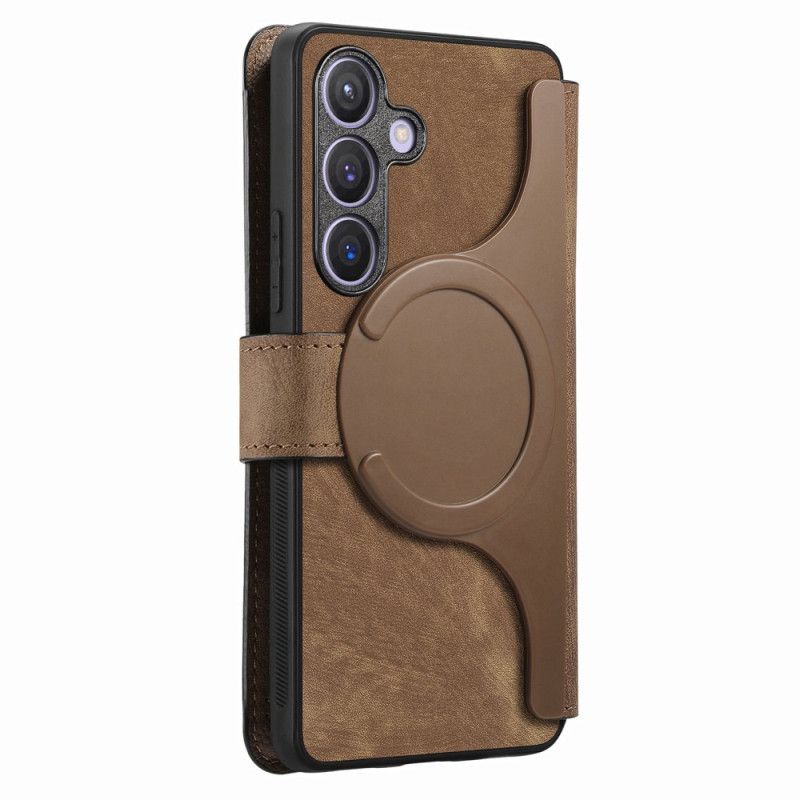 Læder Cover Samsung Galaxy S25 5g Telefon Etui Aftageligt Magnetisk Cover