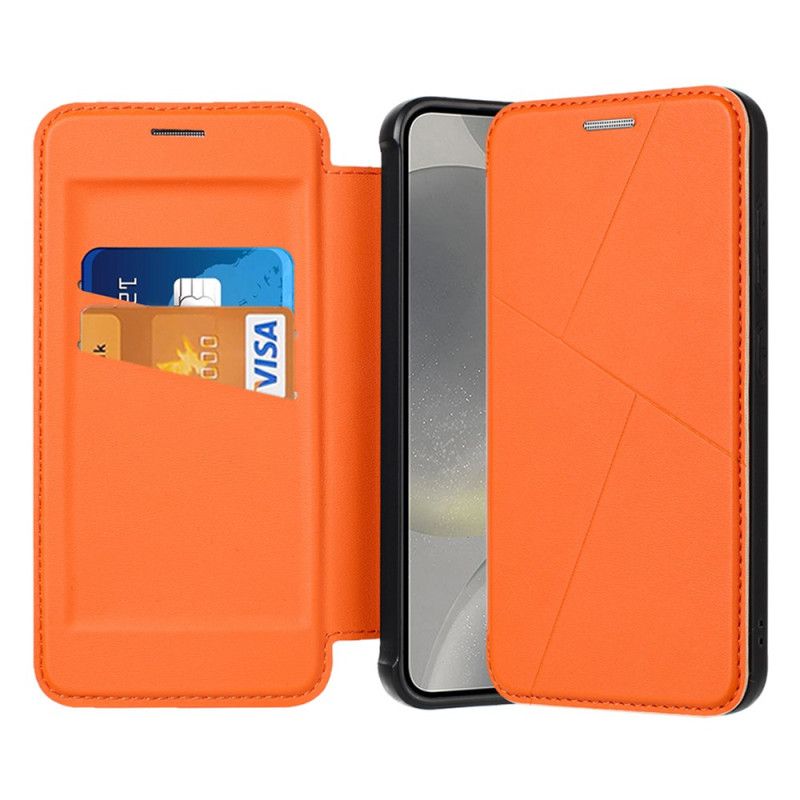 Læder Cover Samsung Galaxy S25 5g Telefon Etui Magnetisk Lukning Og Kortholdere