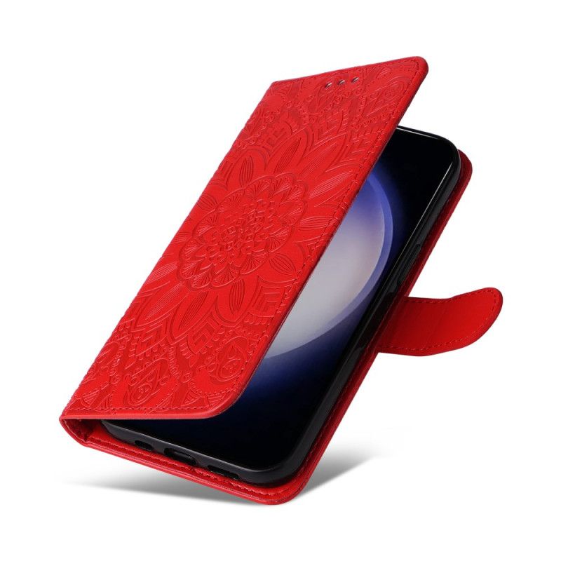 Læder Cover Samsung Galaxy S25 5g Telefon Etui Mandala-rem