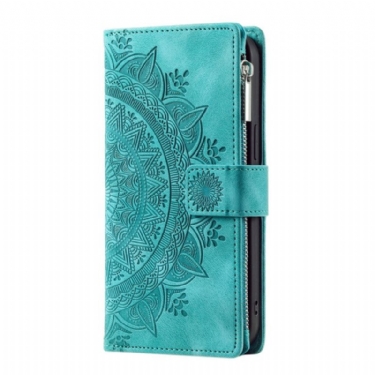 Læder Cover Samsung Galaxy S25 5g Telefon Etui Mandala Ruskindseffektpung