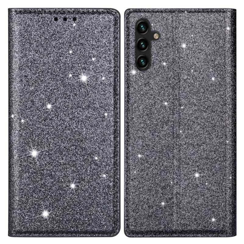 Læder Cover Samsung Galaxy S25 5g Telefon Etui Pailletter