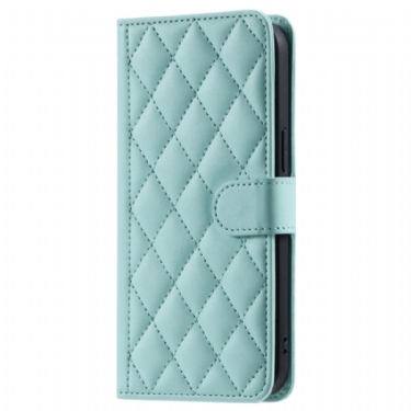 Læder Cover Samsung Galaxy S25 5g Telefon Etui Quiltet Design Plus