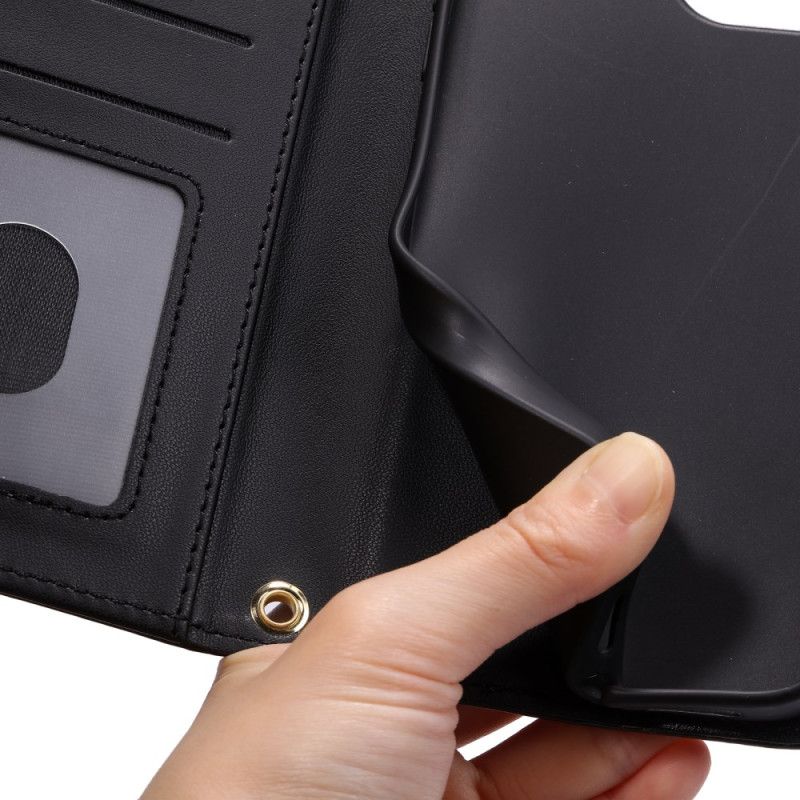 Læder Cover Samsung Galaxy S25 5g Telefon Etui Quiltet Design Plus