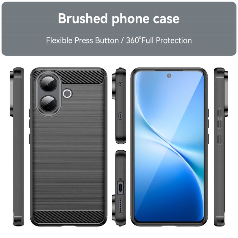Cover Vivo V60 Lite Børstet Kulfiber